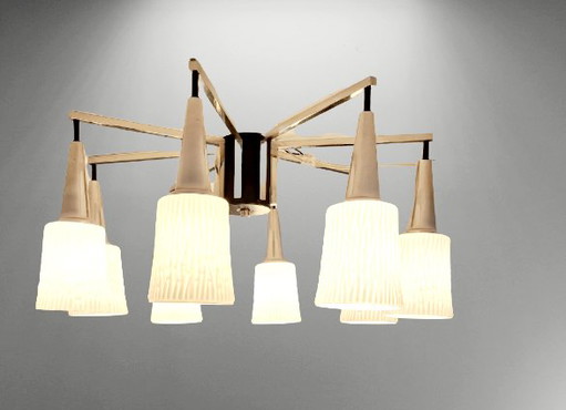 Danish Ceiling Lamp Scandinavian Design – plafondlampen, Glass, Metal