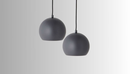 2 x Pendelleuchte Frandsen Ball Ø18 – Dunkelgrau (Limited Edition)