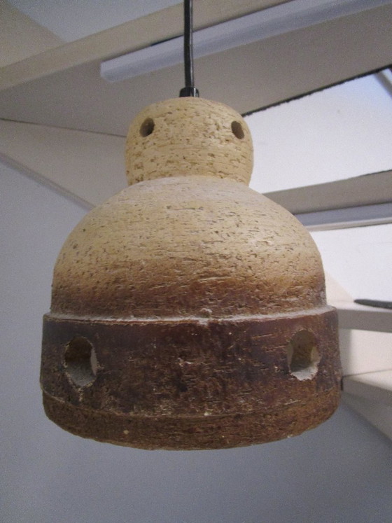 Vintage Brutalistische Keramische Hanglamp Uit De Jaren 70 – Hanglampen, Ceramic (photo 6 of 12)
