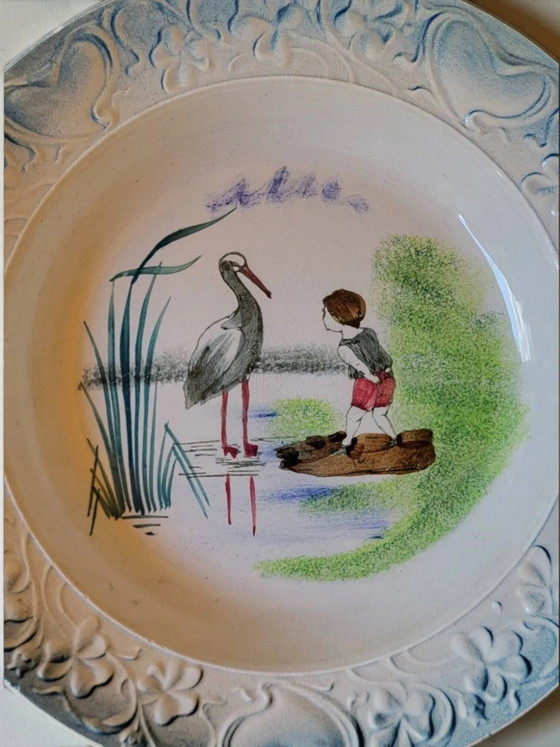 Piatto fondo in maiolica Saint Amand – Stoviglie, Porcelain, Vintage (photo 3 of 6)