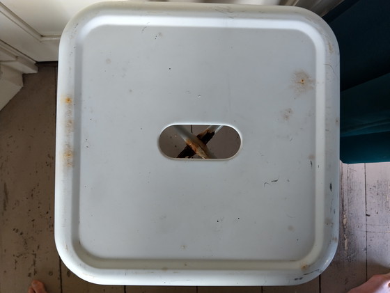 Image 1 of Tolix replica set of bar stools metal patina