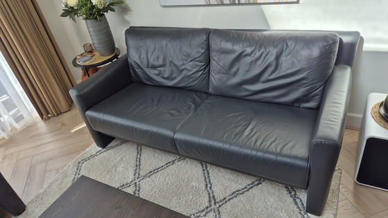 Image 1 of Montel leather sofa set 2 + 2.5 seater. Adjustable seat