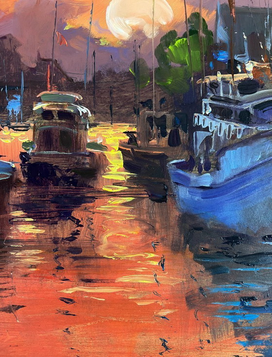 Image 1 of Ferry with a Romantic Sunset