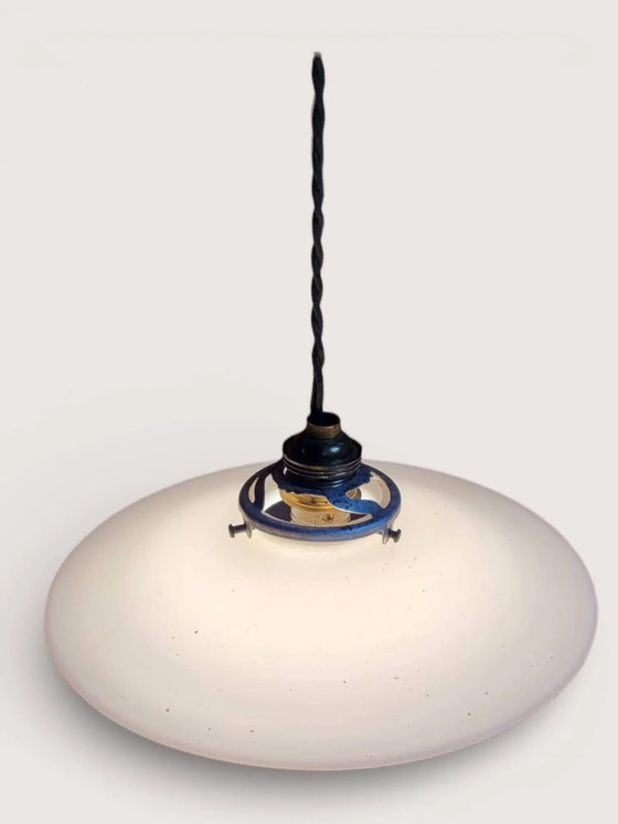 Lampada a sospensione in opalina – Lampade a sospensione, Art Deco (photo 6 of 7)