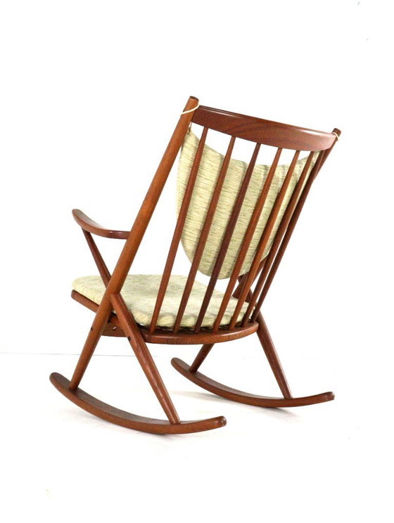 Image 1 of Frank Reenskaug per Bramin sedia a dondolo modello 182 vintage