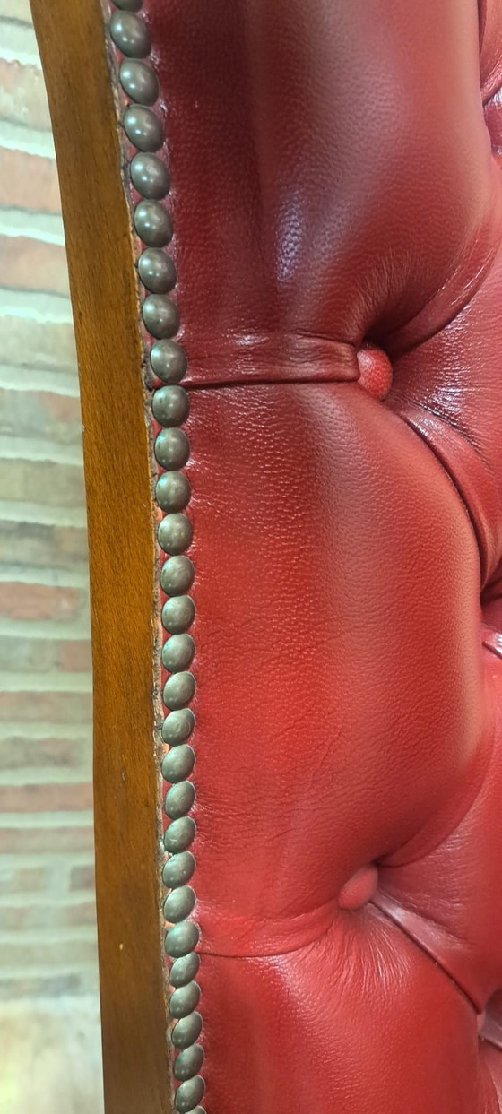 Fauteuil Valentí, Cuir, Métal, Marron (photo 3 sur 8)