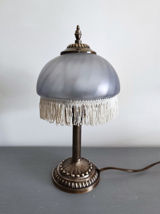 Image 1 of Antique lamp with nylon tassels