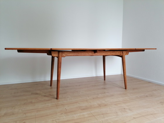 Image 1 of Hans J. Wegner, dining table AT-312 oak for Andreas Tuck, extendable up to 2.4 m