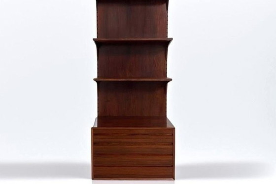 Poul Cadovius Royal System Paneel Plank Teak Mahonie Set, Opbergkast, Hout, Bruin, Mid Century Modern (foto 4 van 5)