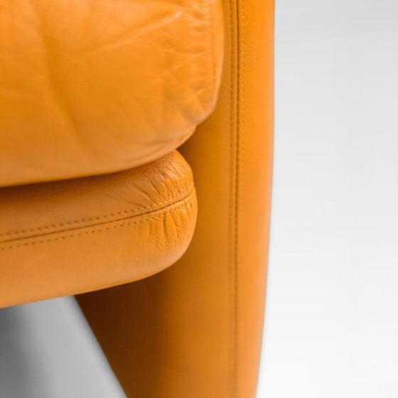 Image 1 of 1x Poltrone vintage Coronado in pelle marrone del 1970 di Tobia Scarpa per C&B Italia