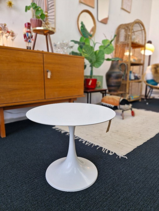 Table d'appoint ronde tulipe vintage style futuriste années 70
