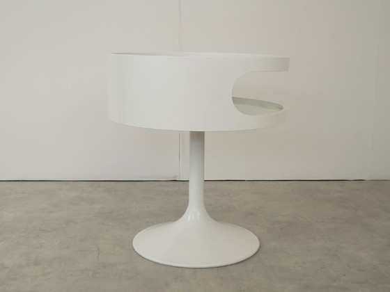 Image 1 of Table d'appoint Opal Luna, design vintage, style années 70, époque spatiale