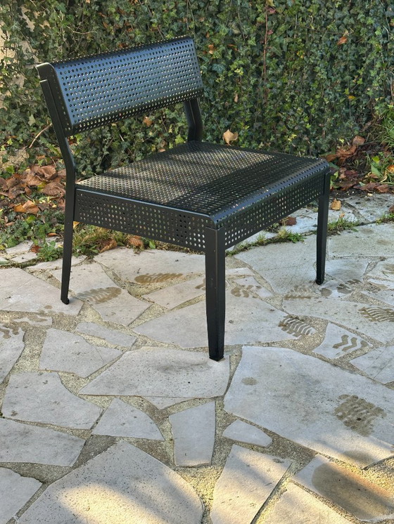 Image 1 of IKEA VINTAGE METALEN FAUTEUIL