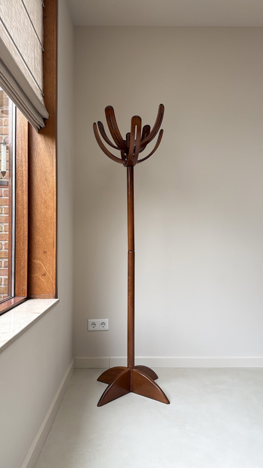 Vintage-Garderobe aus Holz in Form eines Kaktus von Pallavisini