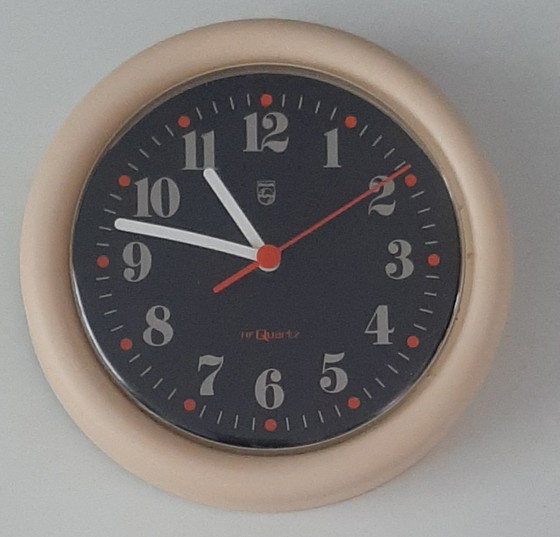 Image 1 of Vintage wall clock Philips 1970s