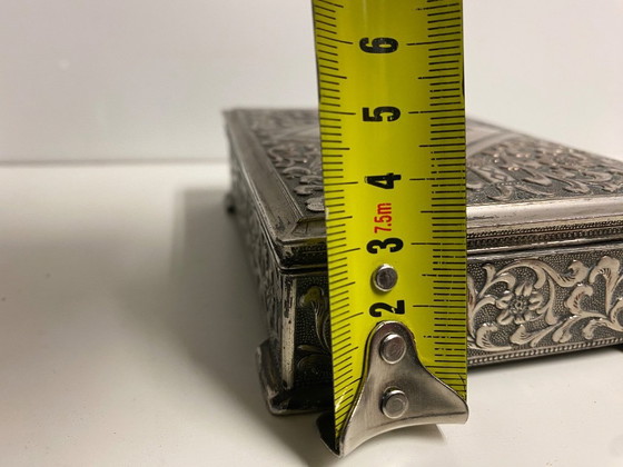 Image 1 of silver cigarette box