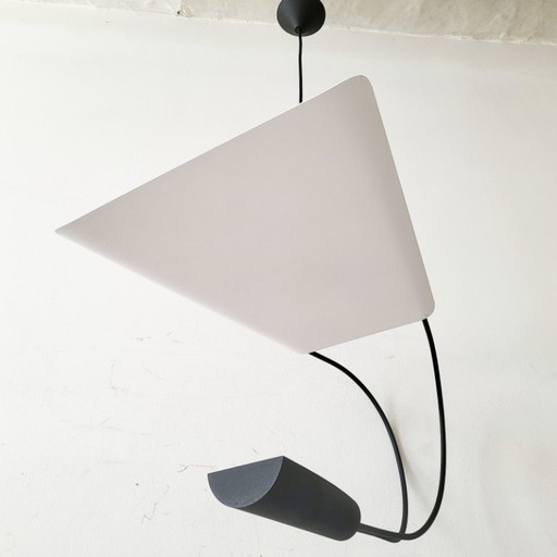 Vintage 1980 Kite Pendant Chandelier, Lucien Gau Edition, 80s, 1980s