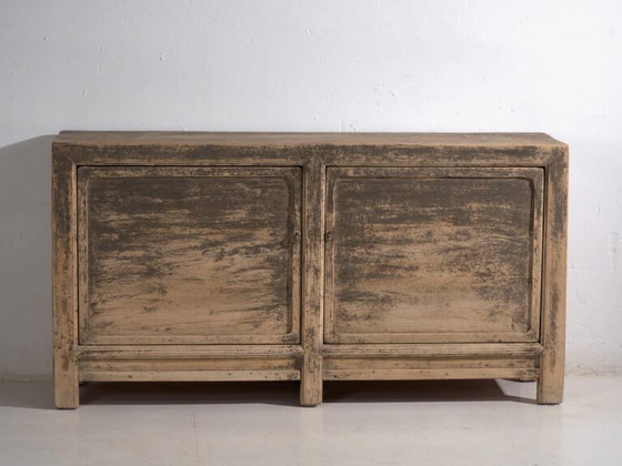 Antique sideboard in pine wood - China, circa 1950 – Sideboard cabinet, Iron (photo 22 of 40)