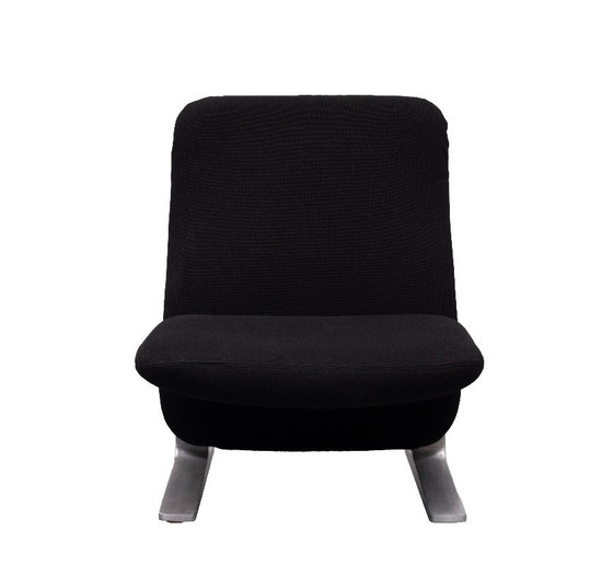 F780 Concorde Lounge Chair by Pierre Paulin for Artifort, Poltrone, Alluminio, Nero, Vintage (foto 4 di 11)