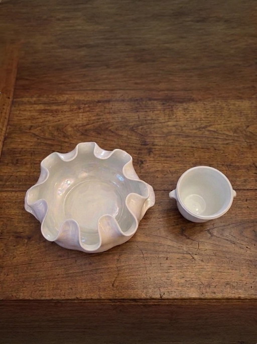 Ensemble de vases Richard Ginori – plantenbak, Porcelain (photo 2 of 9)