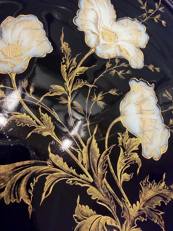 Original C. M. Hutschenreuther Hohenberg – Real Cobalt – Poppies – Gold Decor – Circa 1954–1969 – Excellent (photo 4 of 6)