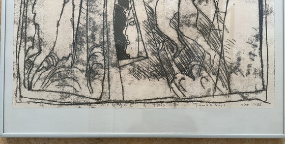 Image 1 of Monotipo "Ménage à Trois" di Toussaint Esser