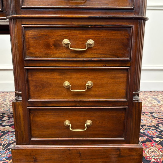 Scrivania inglese classica in pelle verde – Scrivanie, Leather, Wood (photo 14 of 21)