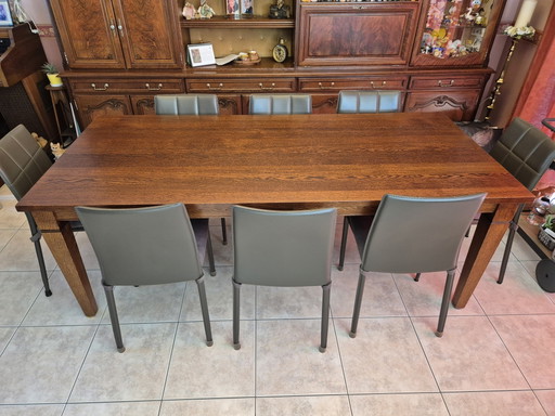 Dining Table With Chairs – eettafels, Metal, Wood