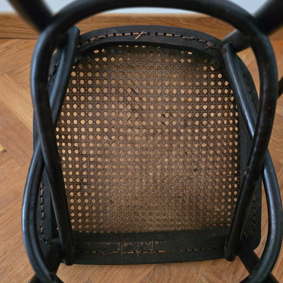 Image 1 of Set di 2 sedie da bistrot antiche in stile Thonet – in vimini intrecciato a mano!