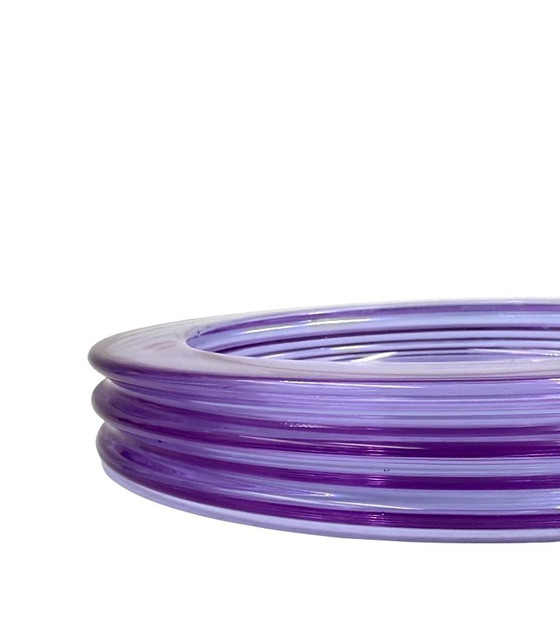 Space Age "Onde" Series Crystal Ashtray, Sergio Asti, Arnolfo Di Cambio Italy Ca. 1970 – Bowls, Glass (photo 12 of 12)