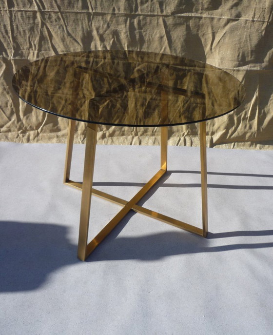 Table de salle à manger Verre fumé bronze – Tables de salle à manger (photo 5 of 5)