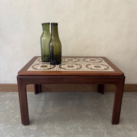 Image 1 of Table Basse en Teck et Carrelage