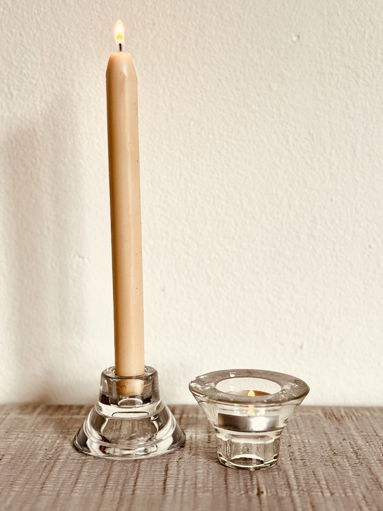 Image 1 of Set di 2 candelieri in vetro – Knut & Marianne Hagberg per IKEA