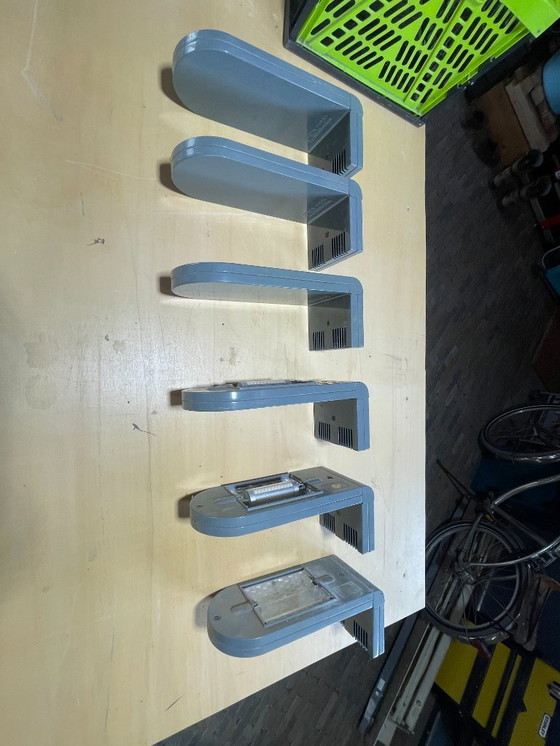 Image 1 of 6x Aplique de pared Ing. Castaldi BIL – diseño industrial – convertido a LED