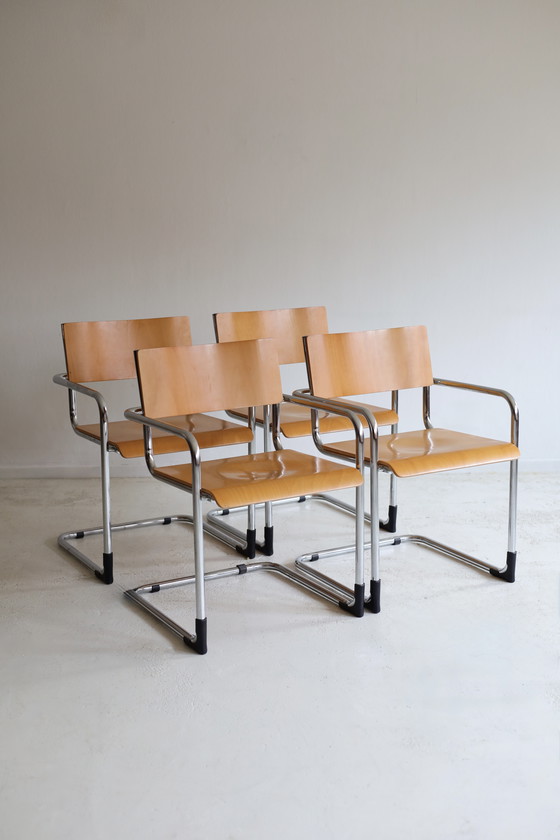 Image 1 of Set of 4 Plurima Italy dining chairs, 1970s