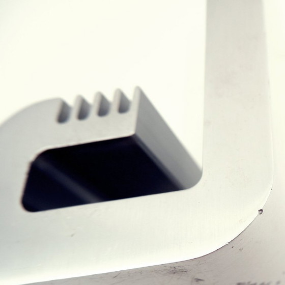 Image 1 of Pot à crayons et à lettres moderniste vintage en aluminium par Pierre Vandel, années 1970