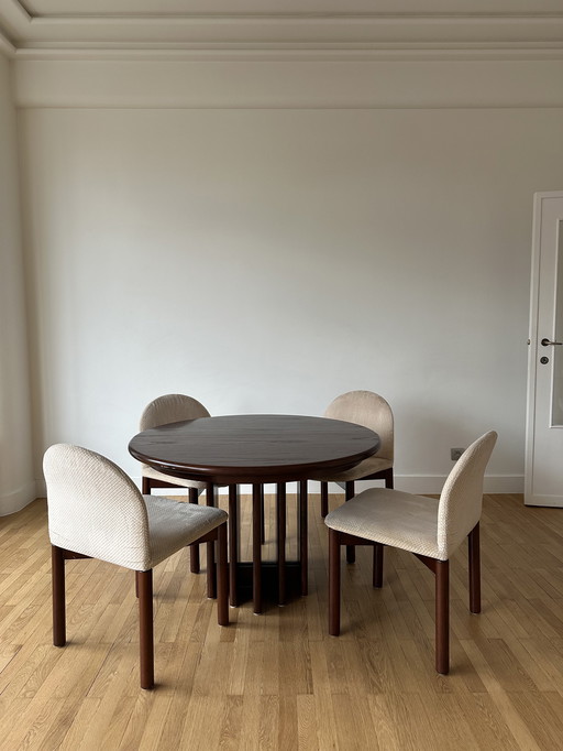 COR Design - COMBRA round dining table + 4 chairs