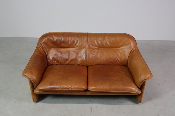 Image 1 of DS-16 Cognac leather sofa by De Sede Switzerland, 1970s