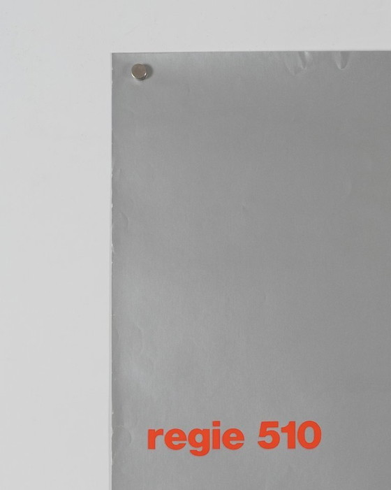 Image 1 of Braun Regie 510 – 1972 – Originele vintage reclameposter – Dieter Rams - Mid-Century Modern – 84,1 x 59,4 cm A1