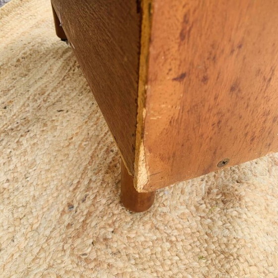 Cassettiera vintage con maniglie in pelle – Anni '50/'60 – Cassettiere, Legno (photo 22 of 25)