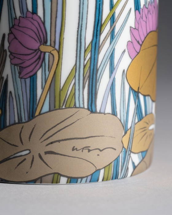 Image 1 of Alain Le Foll & × Tapio Wirkkala Rosenthal Porcelain Vase & Lidded-Box Set