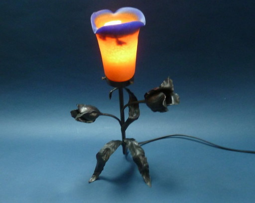 Lampe en fer forgé François Carion
