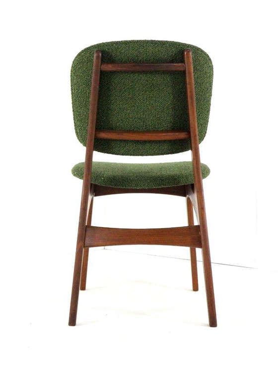 Image 1 of Set van 6 Nederlandse eetkamerstoelen stoelen vintage gestoffeerd