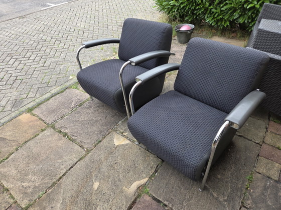 2x Leolux Scylla – Sessel, Leather, Metal (photo 3 of 8)