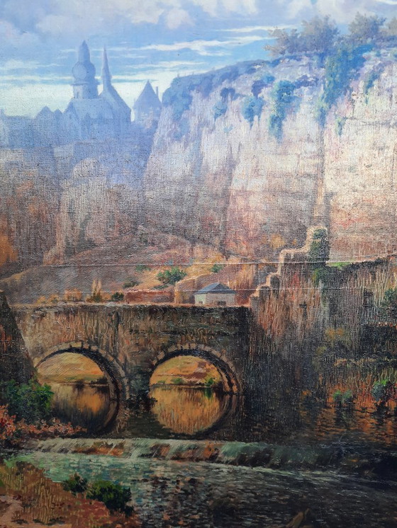 Image 1 of Dipinto di Emile Majerus – Ponte Stierchen (1935)