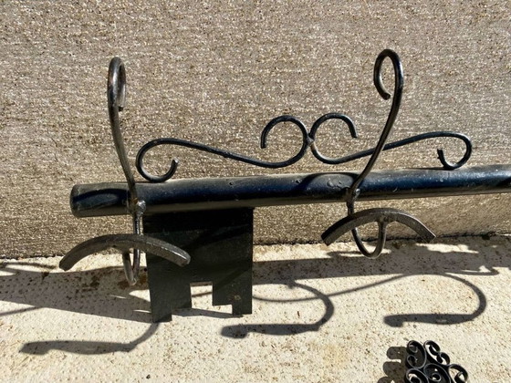 Image 1 of Schlüsselförmiger Schlüsselhalter und Garderobenständer aus Schmiedeeisen