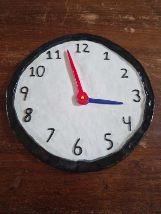 Image 1 of Reloj de diseño único hecho a mano – Objeto ecléctico/escultórico