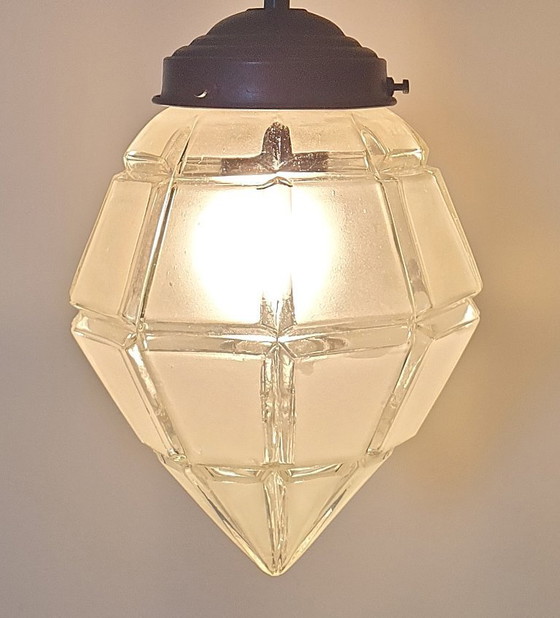 Image 1 of 2 lampade a sospensione Art Déco degli anni '40