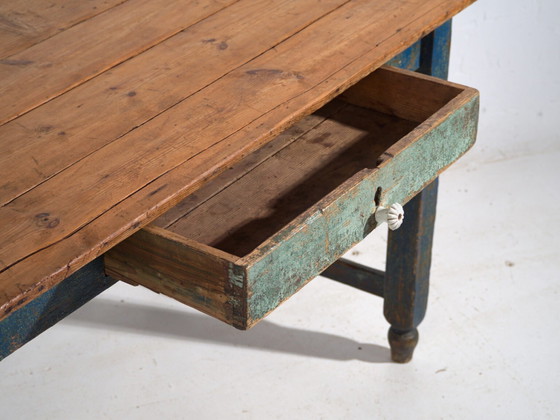 Rustic pine work table – Central Europe, circa 1900 – Desk (photo 34 of 40)