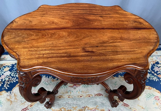 Tavolino antico vittoriano. Legno massello di palissandro. – Tavolini (photo 4 of 6)